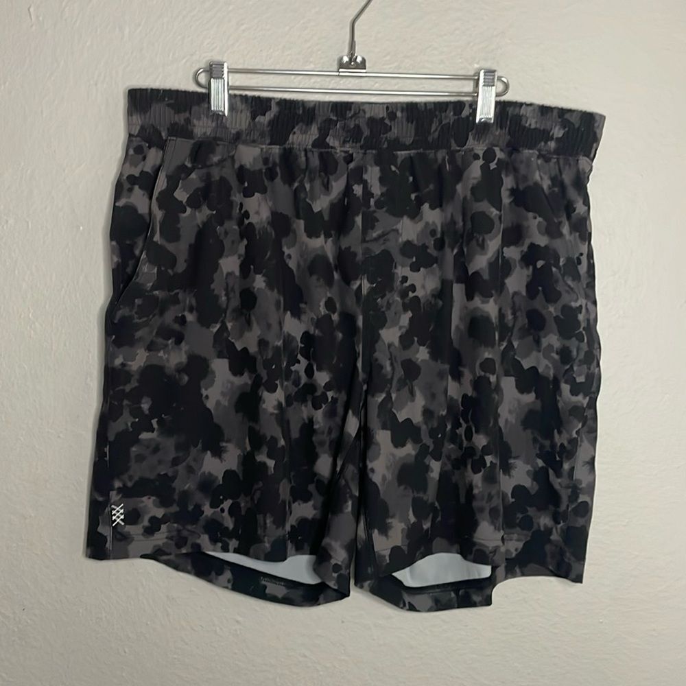 Rhone 7" Mako short unlined stretch black cloud dye sport performance preppy XL